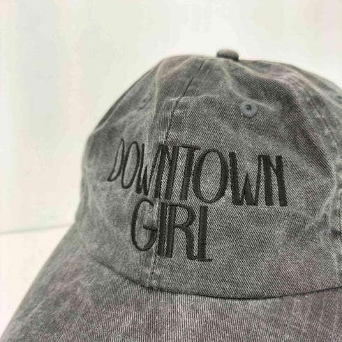 アウトドアプロダクツ OUTDOOR PRODUCTS USUAL THINGS別注 DOWNTOWN GIRL CAP ロゴ刺繍 キャップ レディース ONE SIZE